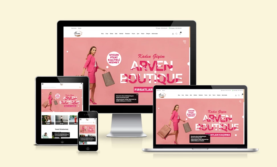 Arven Boutique Web Sitesi