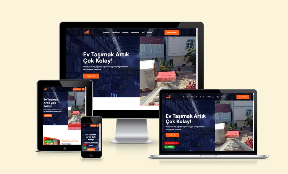 Evon Nakliyat Web Sitesi